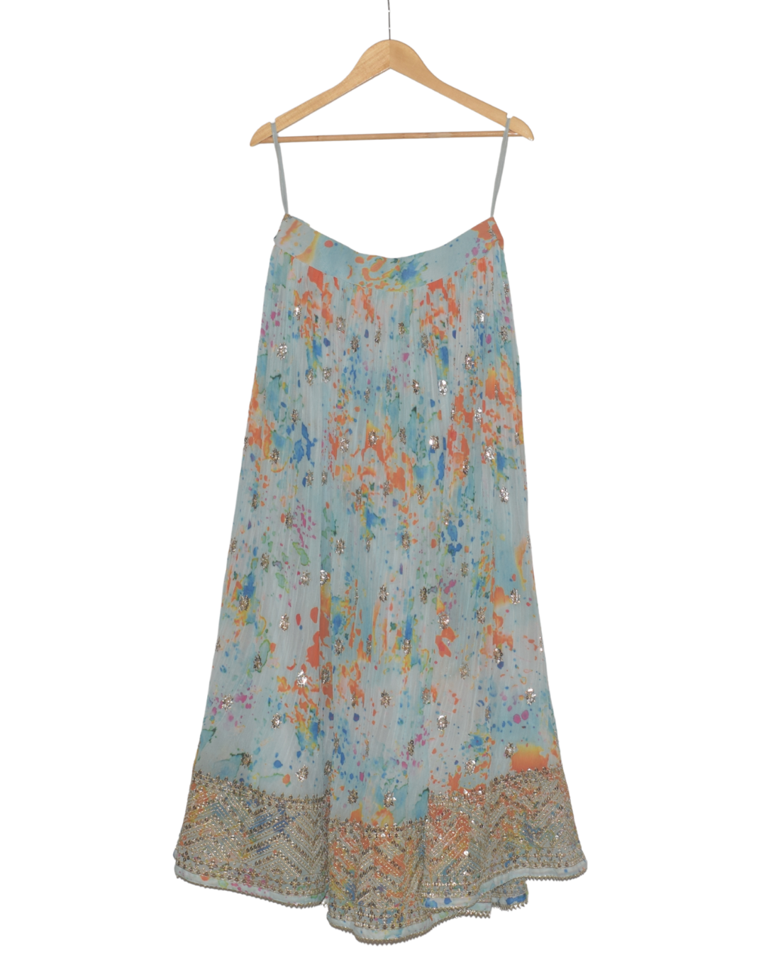 Splash Printed Lehenga Set