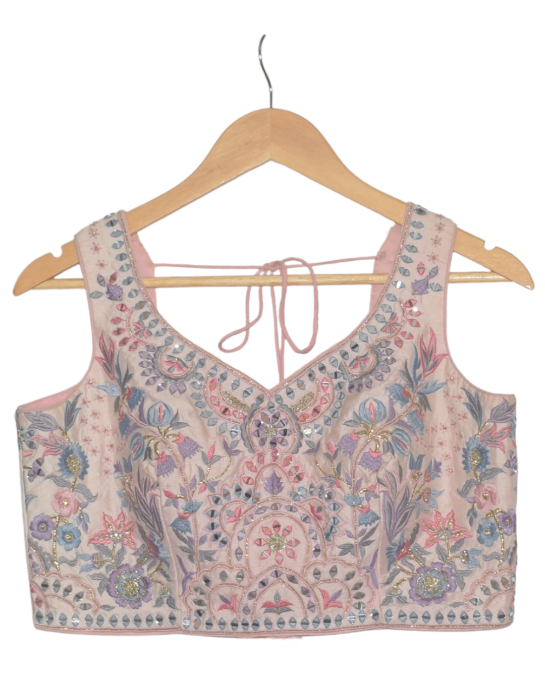 Pastel Ombre Lehenga with Floral Blouse