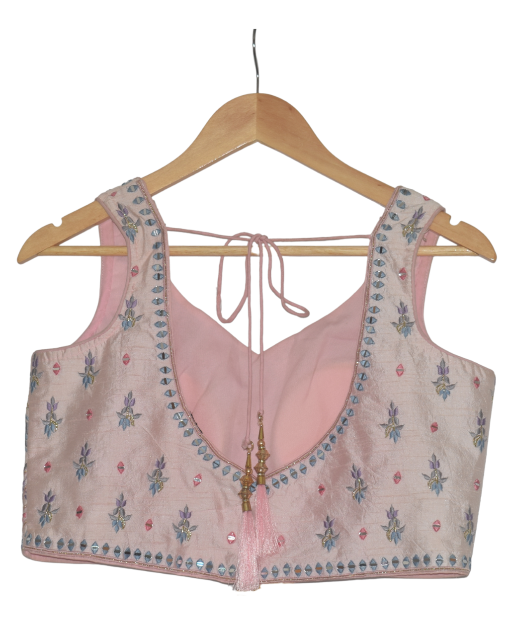 Pastel Ombre Lehenga with Floral Blouse