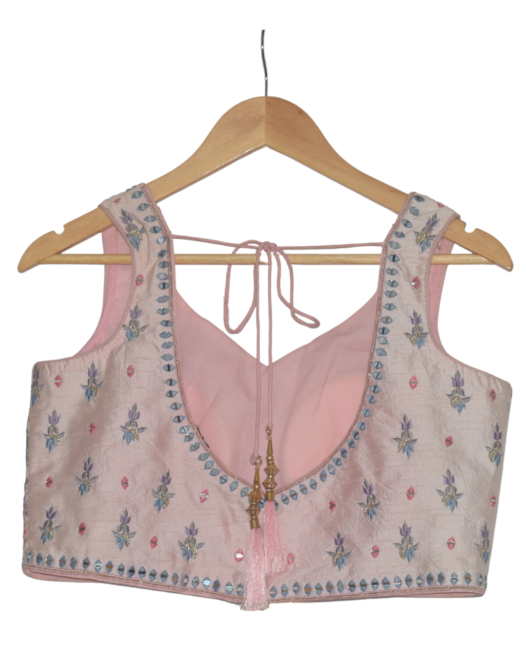 Pastel Ombre Lehenga with Floral Blouse