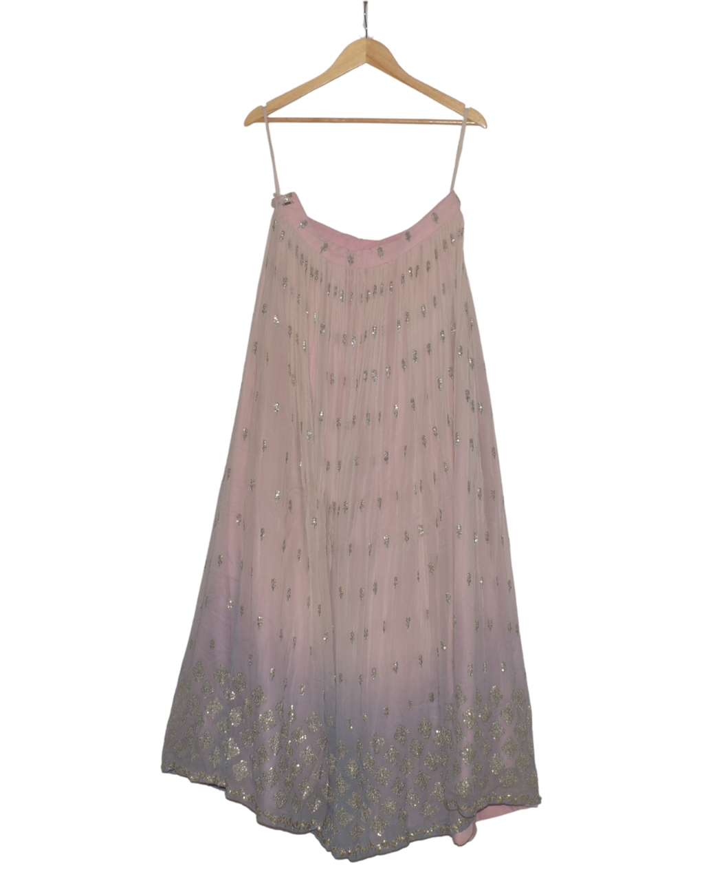 Pastel Ombre Lehenga with Floral Blouse