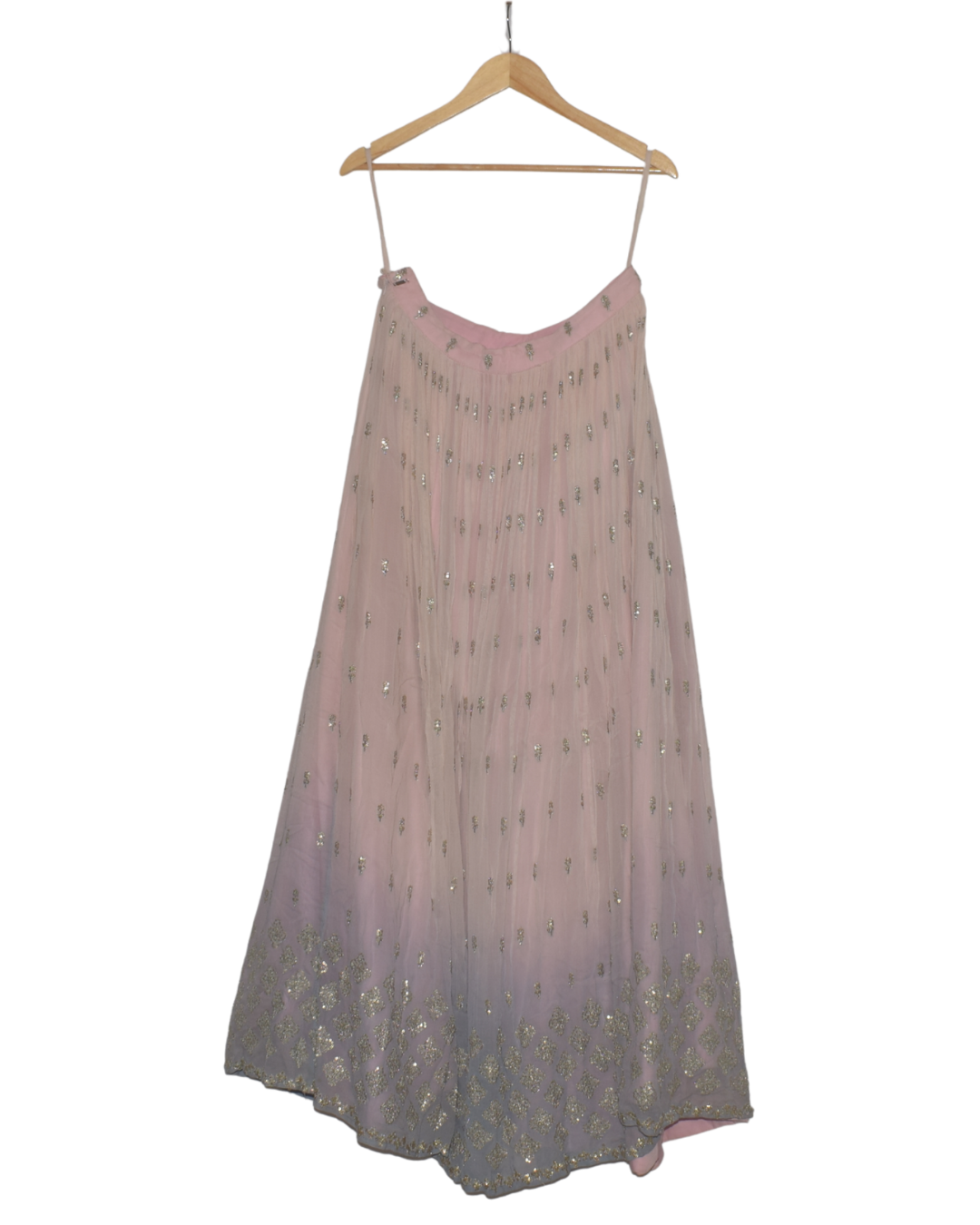 Pastel Ombre Lehenga with Floral Blouse