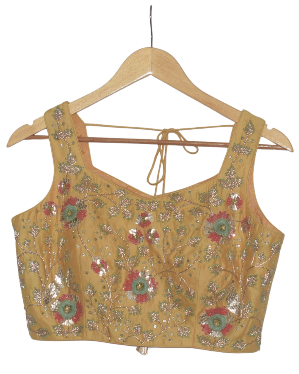 Sunny Yellow Floral Print Lehenga Set