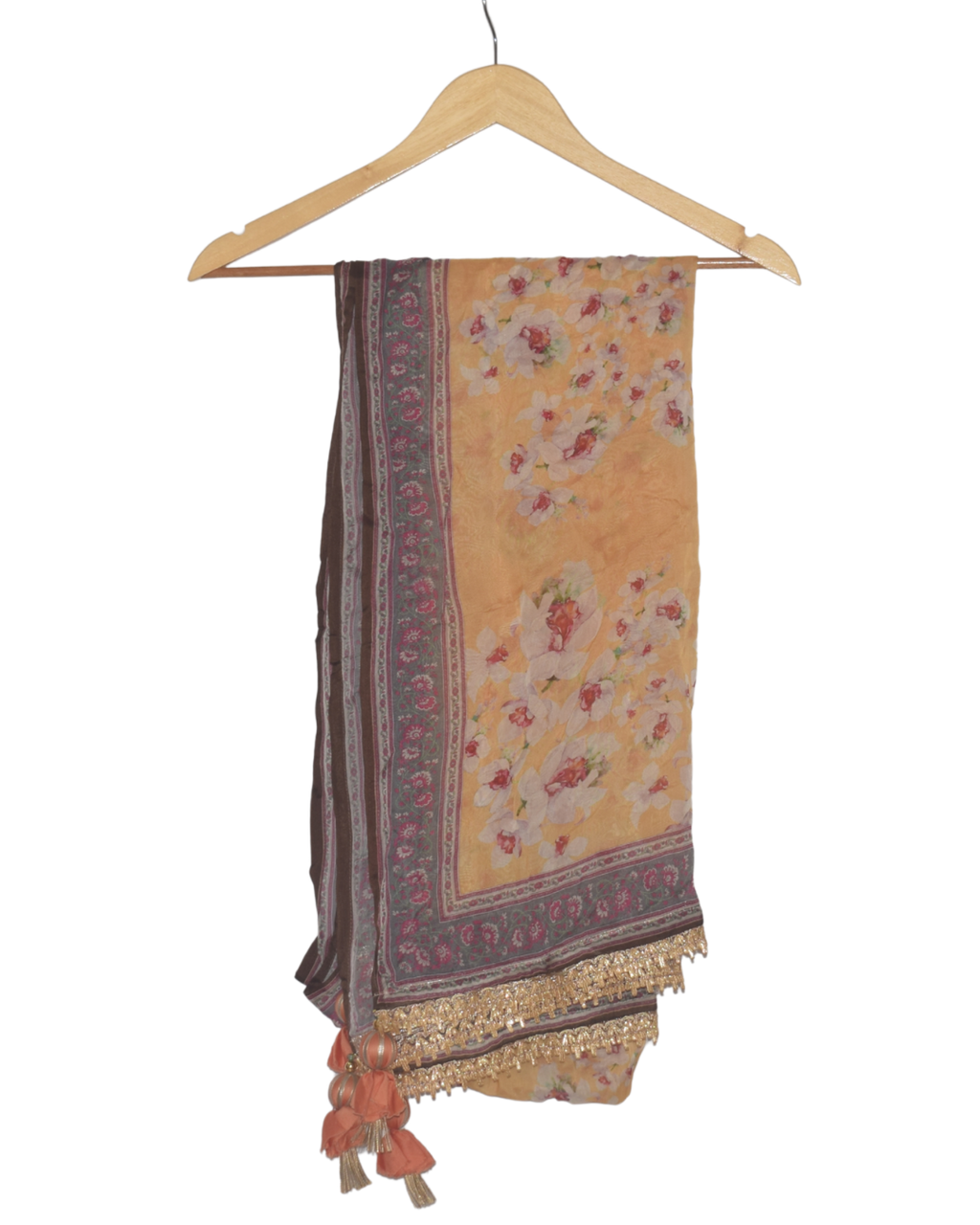 Sunny Yellow Floral Print Lehenga Set