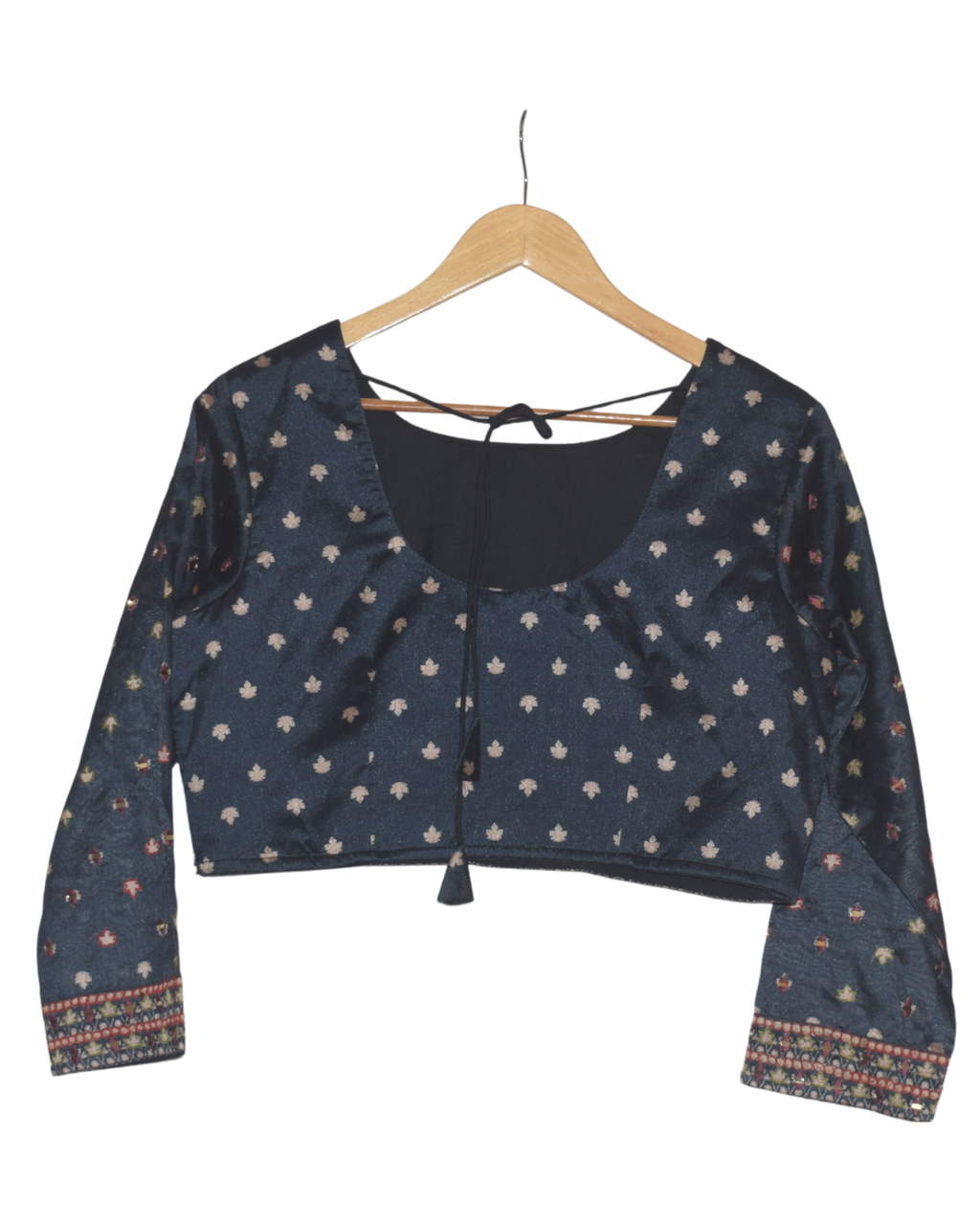 Navy Printed Lehenga Set