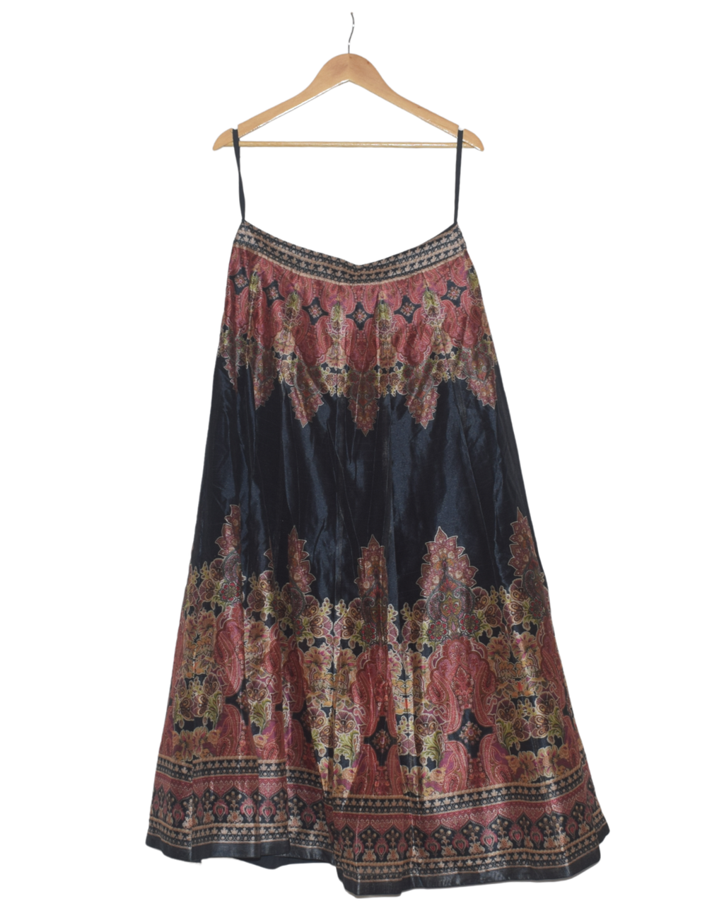 Navy Printed Lehenga Set