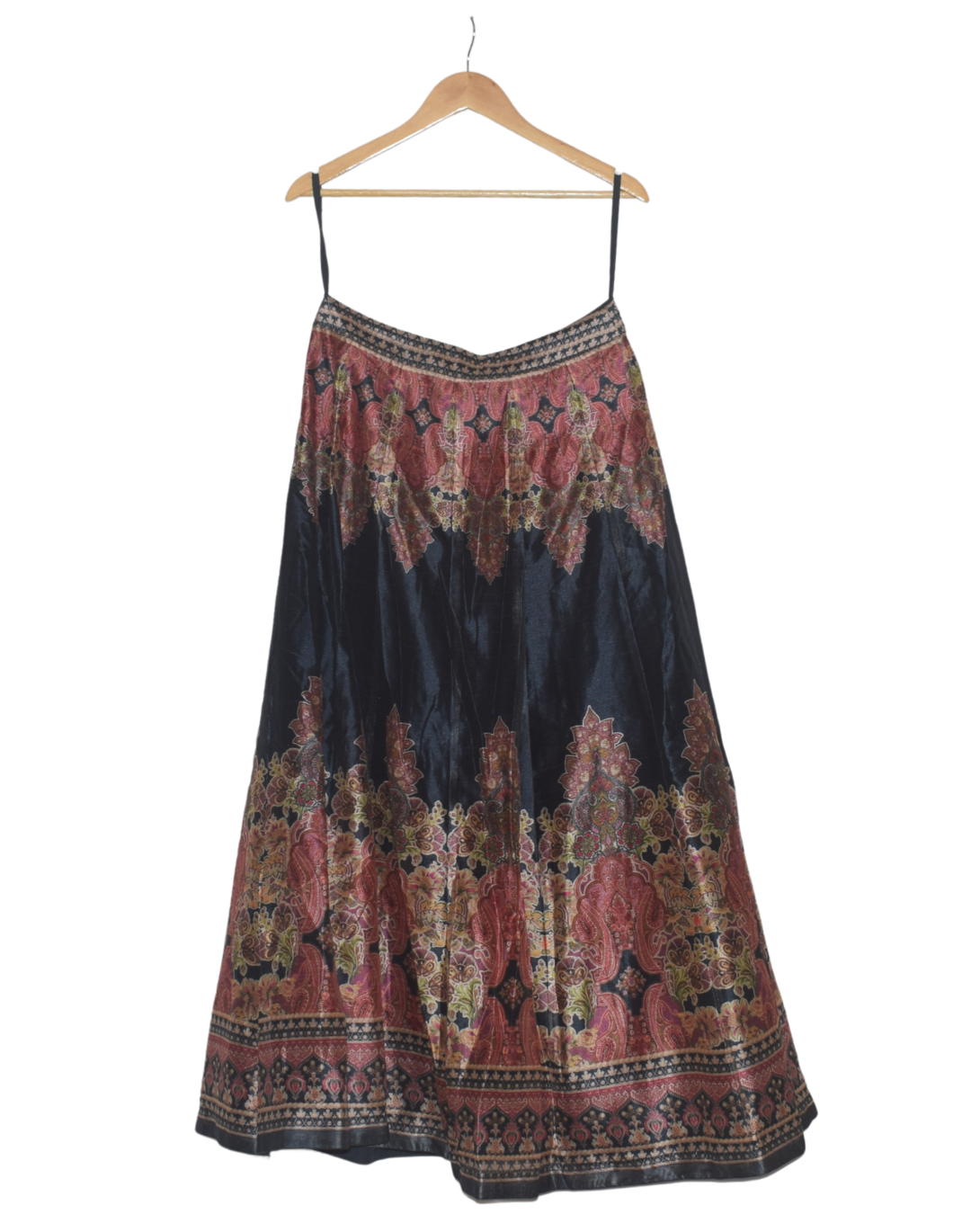 Navy Printed Lehenga Set