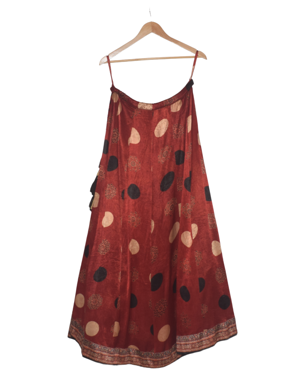 Red & Black Printed Lehenga Set