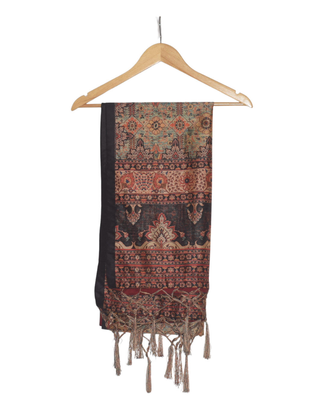 Red & Black Printed Lehenga Set