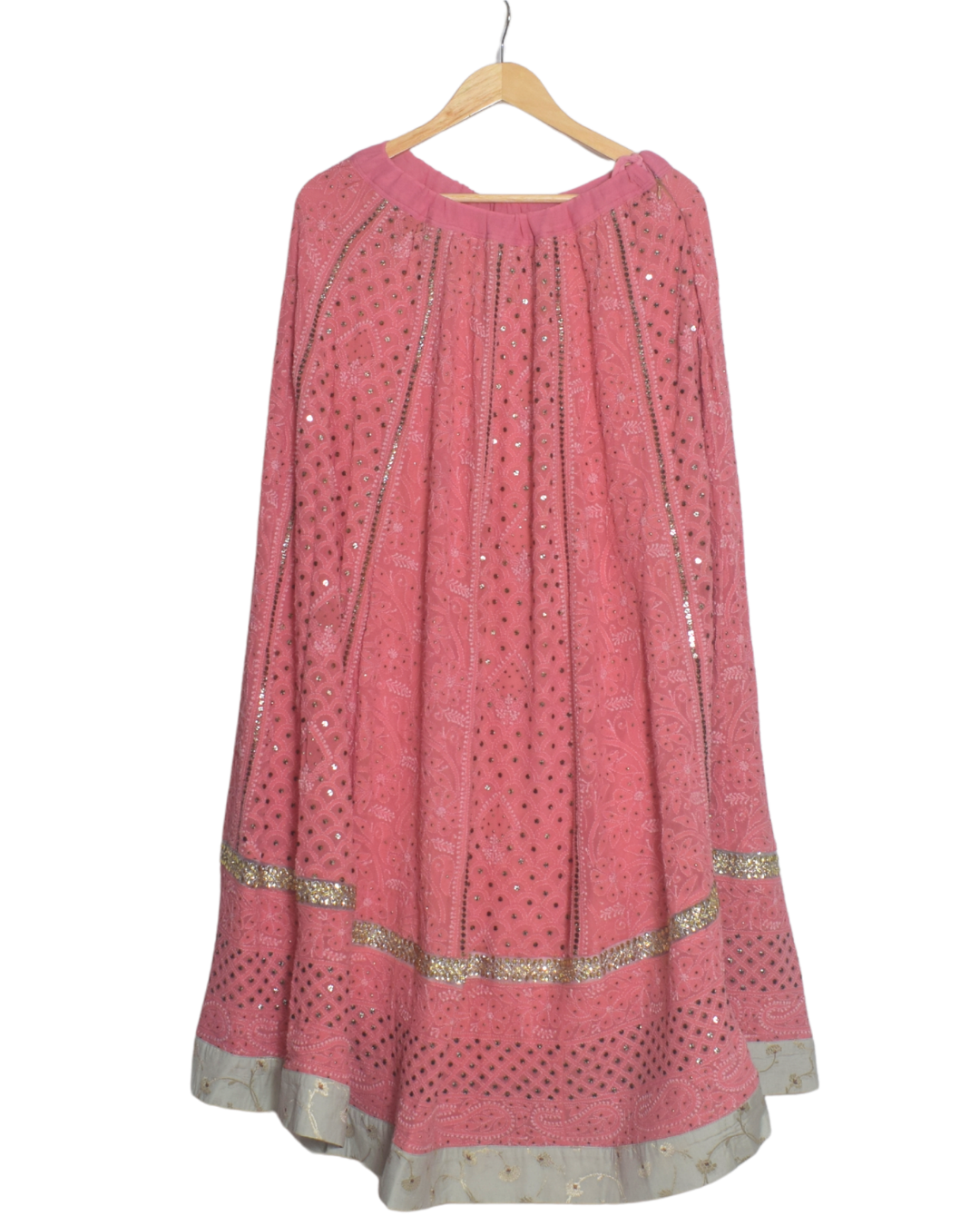 Pink Luchnow Lehenga Set