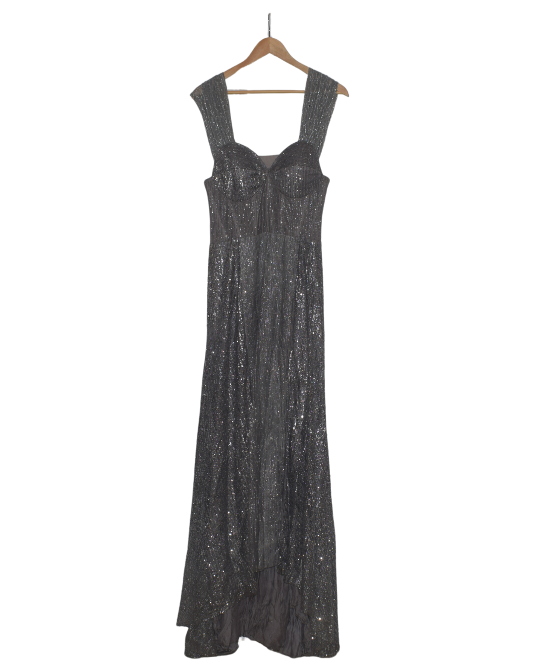 Silver Shimmer Cocktail Dress