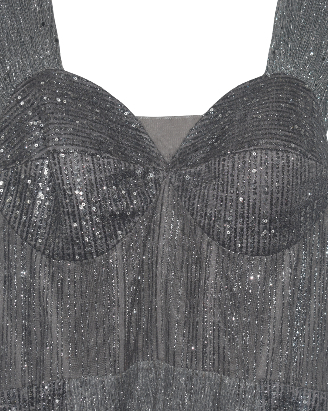 Silver Shimmer Cocktail Dress