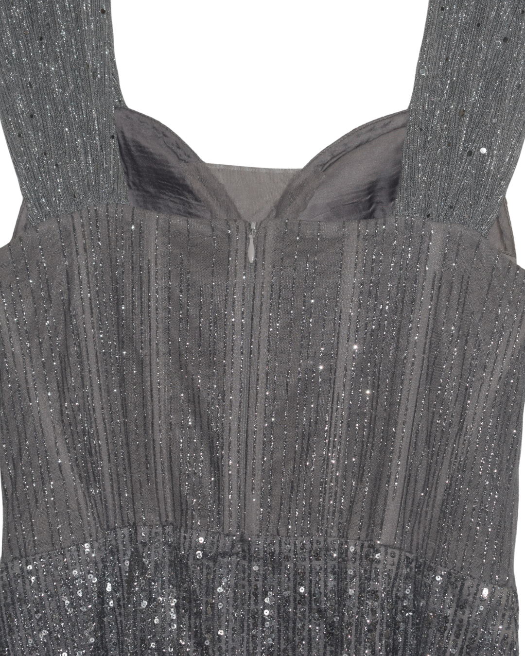 Silver Shimmer Cocktail Dress