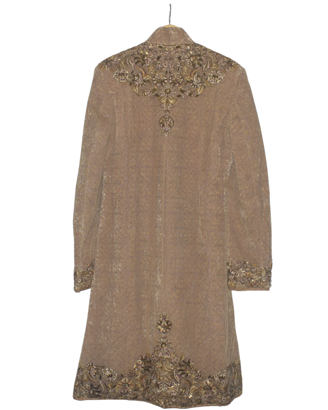 Rohit Bal Muted Gold Embroidered Sherwani Coat