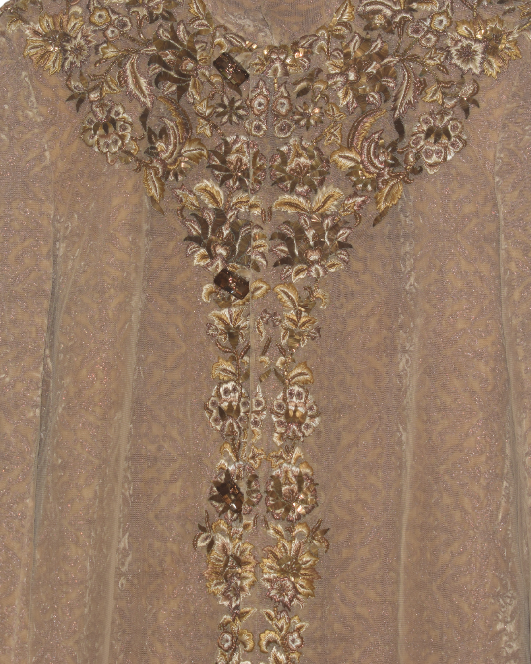 Rohit Bal Muted Gold Embroidered Sherwani Coat