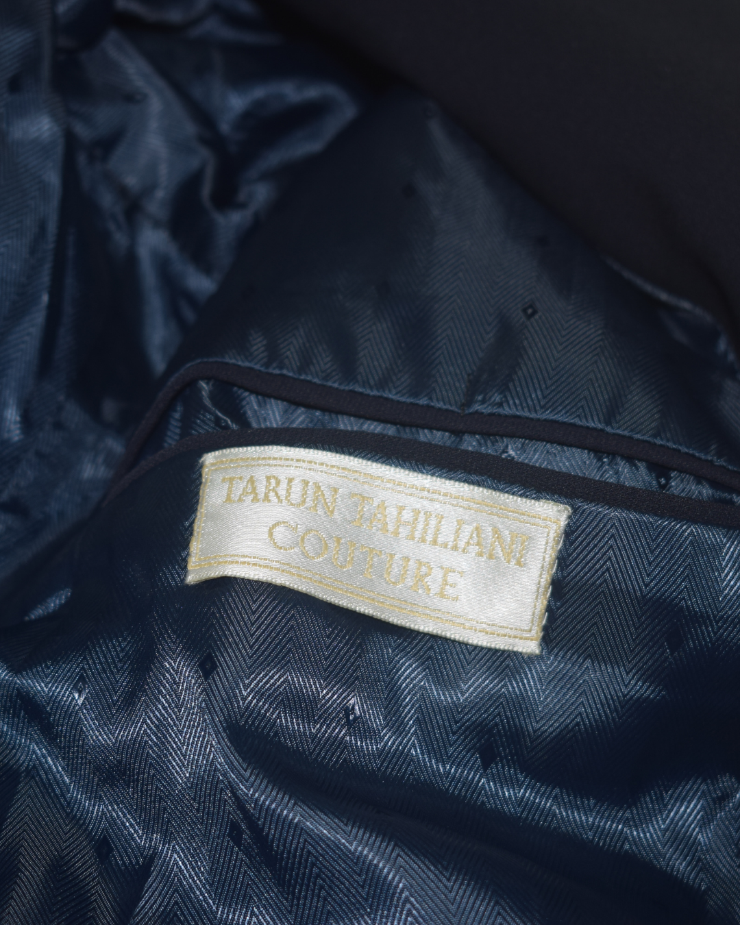 Tarun Tahiliani Midnight Blue Sherwani Set