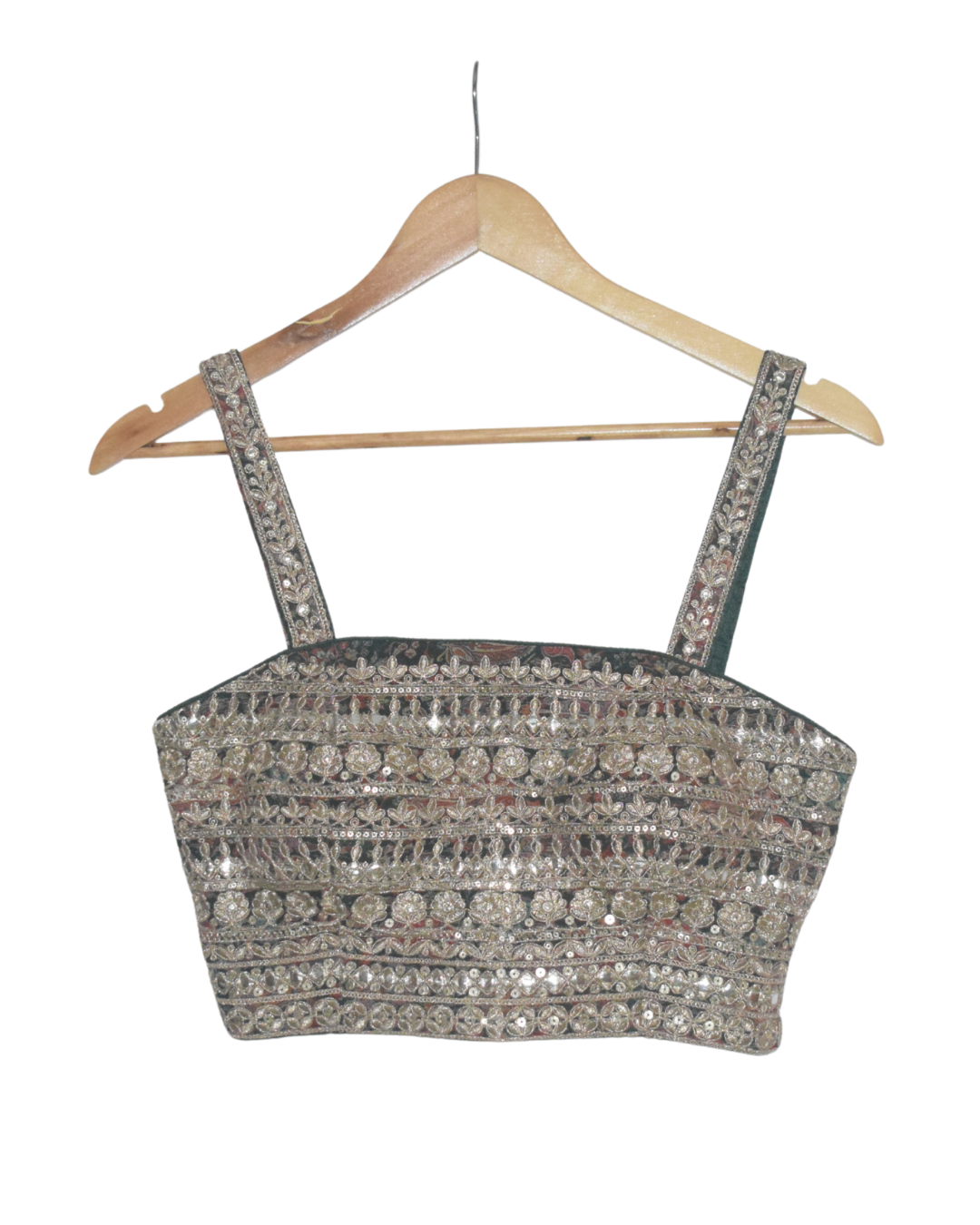 Printed Lehenga Set with Embellished Blouse