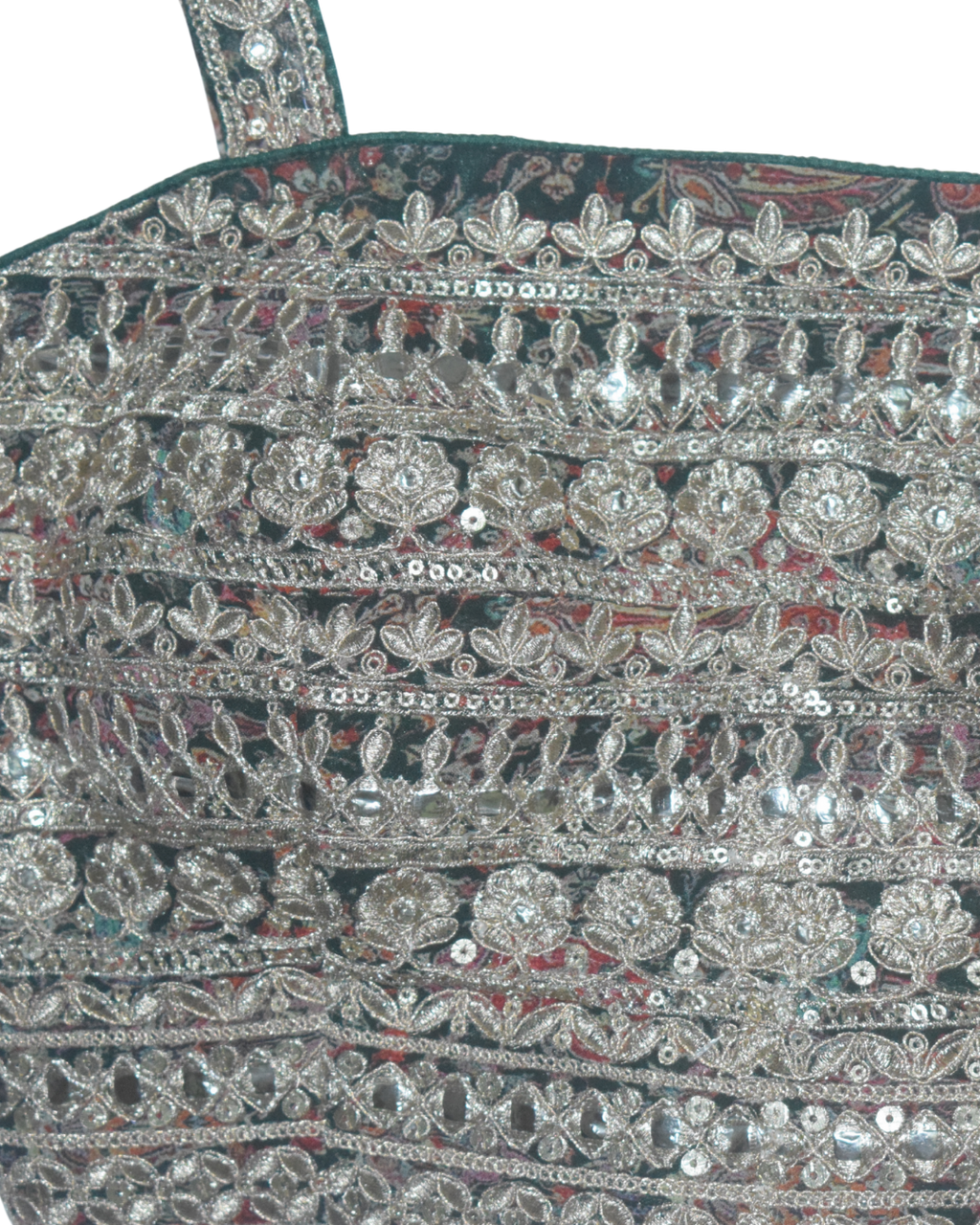 Printed Lehenga Set with Embellished Blouse