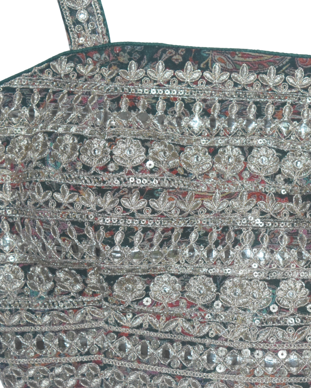 Printed Lehenga Set with Embellished Blouse