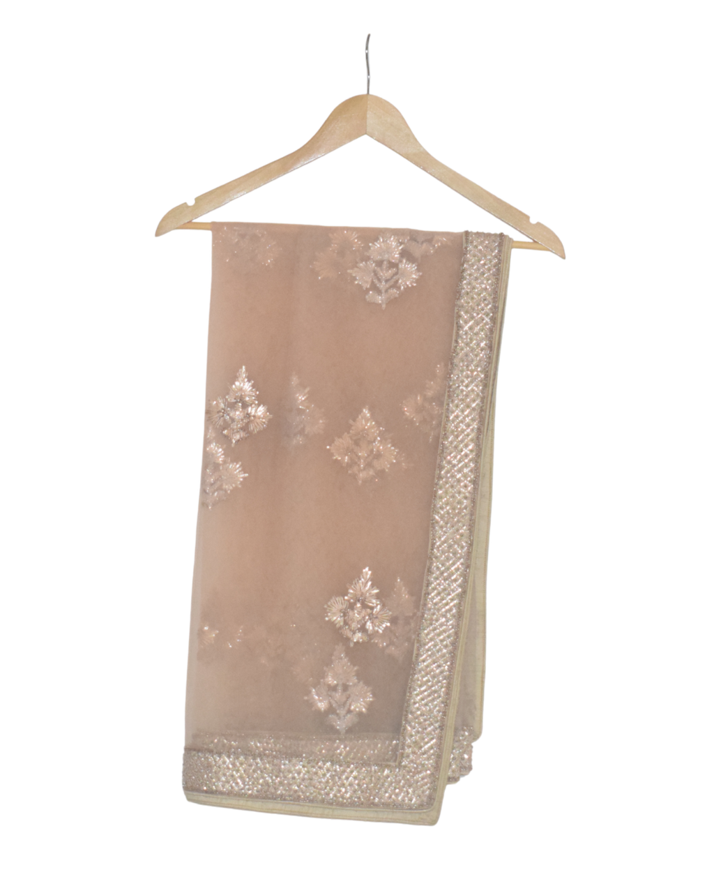 Gold & Blush Pink Heavy Embellished Lehenga Set