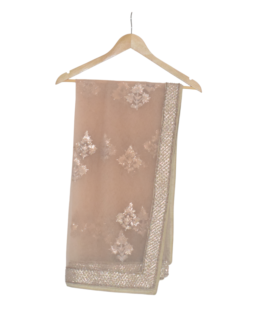 Gold & Blush Pink Heavy Embellished Lehenga Set