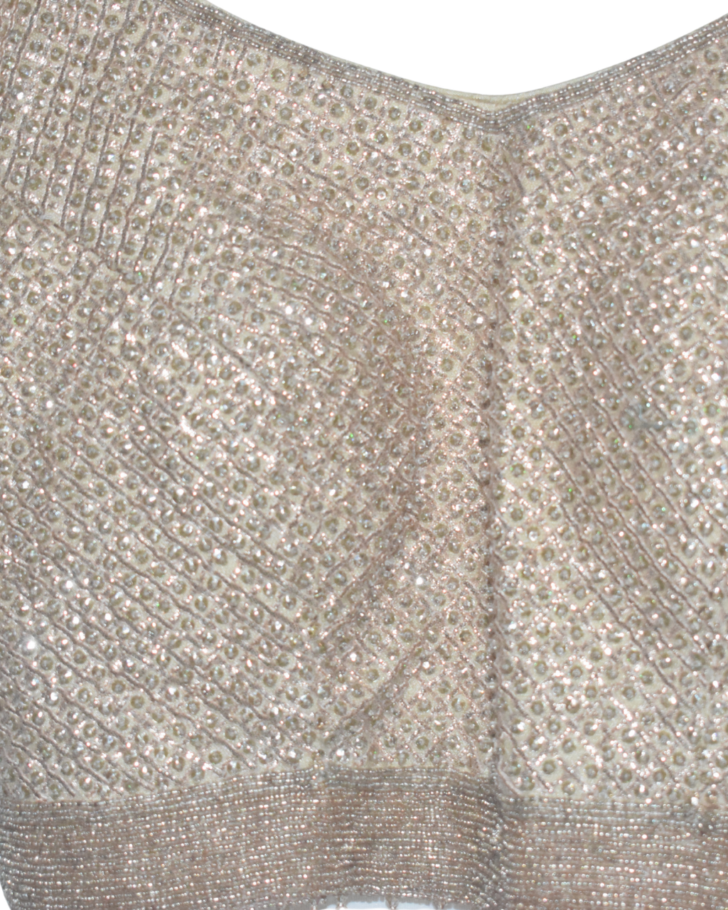 Gold & Blush Pink Heavy Embellished Lehenga Set